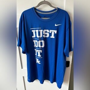 Nike Kentucky Wildcats Shirt Men’s  Size XXL Dri Fit Blue Short Sleeve
